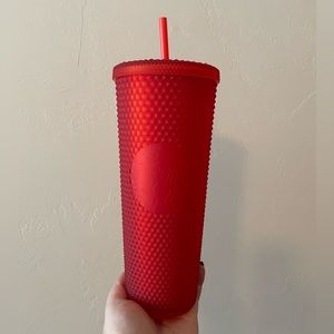 Red Studded Starbucks Cup